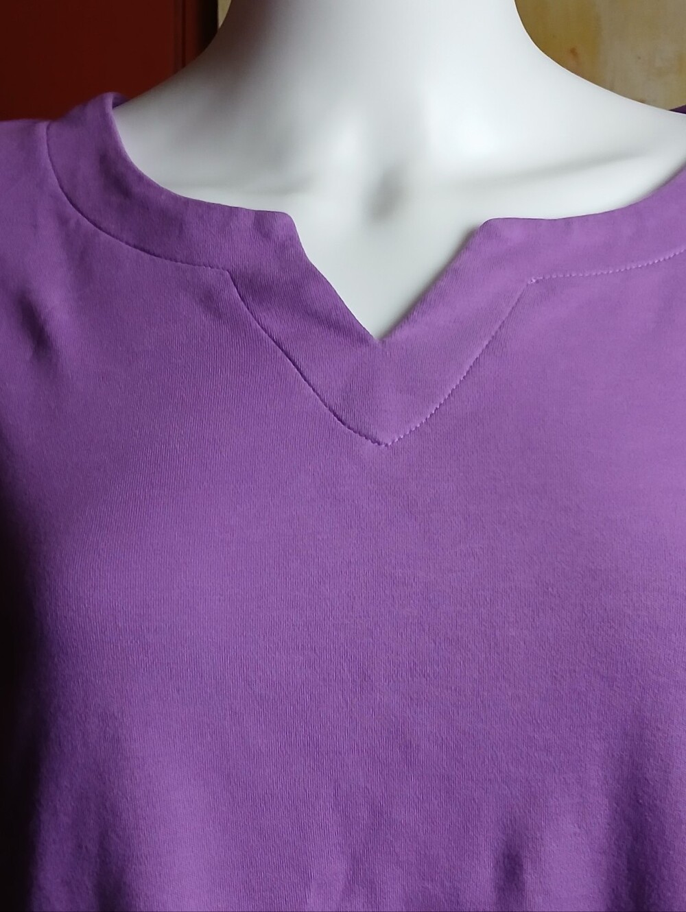 Purple Women's V-Neck Sweater